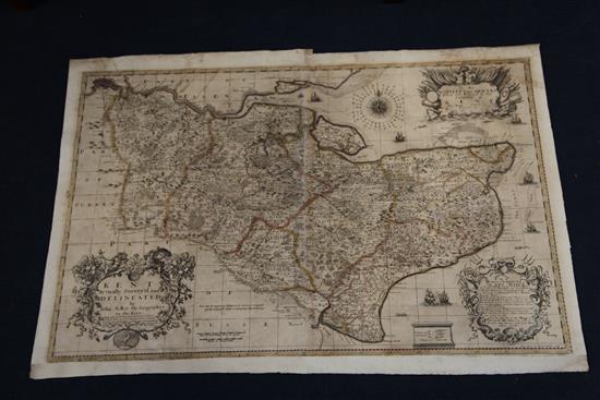 Seller, John - Map of Kent,